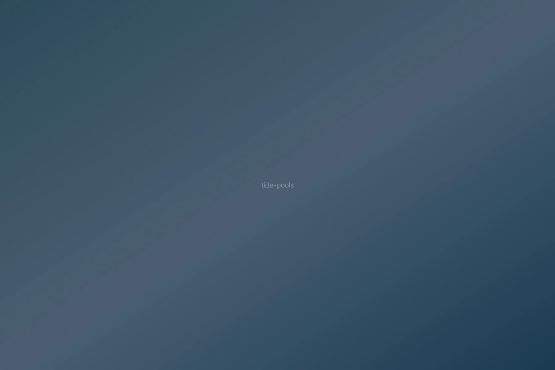 Tide pools reflecting sky at low tide